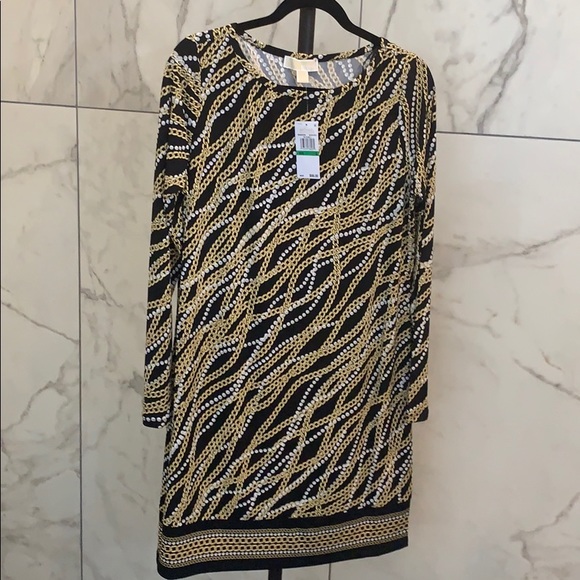 MICHAEL Michael Kors Link Strand Long Sleeve Dress - Picture 3 of 5